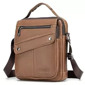 SPAHER Taschen & Rucksäcke SPAHER Herren Tasche Herrentasche Zum Umhängen Herren Umhängetasche Männer Umhängetasche Männer Taschen Handtasche Herren Klein Leder Schultertasche Handgelenktasche Handytasche Gürteltasche