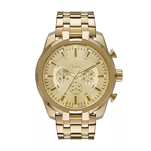 Diesel Uhren Diesel Split Uhr für Herren, Chronographenwerk mit Silikon-, Edelstahl- oder Lederarmband