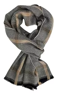 Rotfuchs Schals & Tücher Wollschal Herrenschal Winterschal warm angenehm weich Wolle Karo in beige Made in Germany