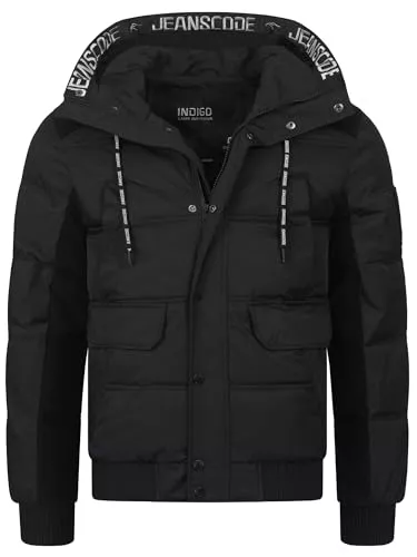 Indicode Jacken Indicode Herren INJakobe Winterjacke mit Kapuze | Herrenjacke warme Freizeitjacke Männer
