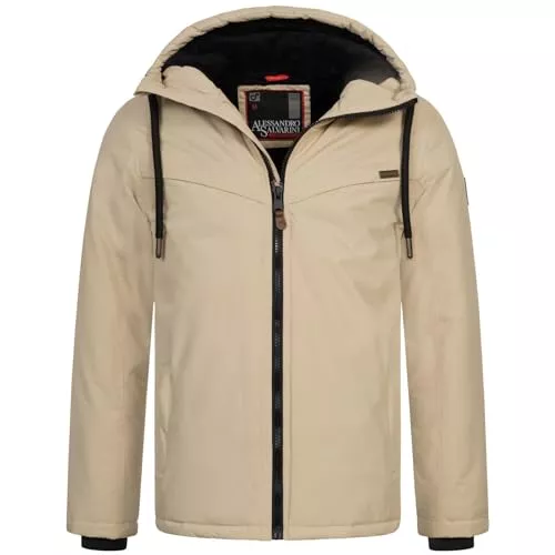 ALESSANDRO SALVARINI Jacken ALESSANDRO SALVARINI Herren Winter Jacke warm mit Kapuze AS-331