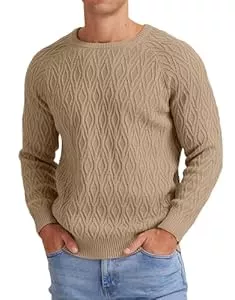 Sailwind Pullover & Strickmode Sailwind Herren Strickpullover Zopfstrick Rundhalsausschnitt Warm Langarmpullover Herren Tops Winter Strickwaren