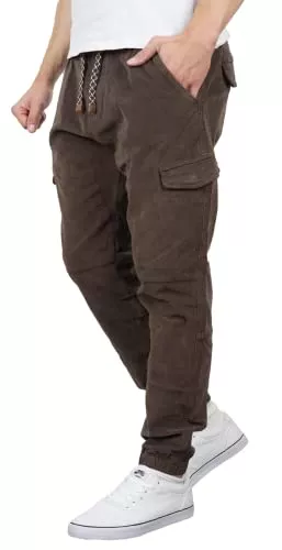 Indicode Hosen Indicode Herren Cordhose Cargohose Sydney Baumwolle Cord Hose Chino Jogger
