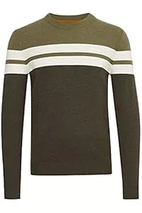 b BLEND Pullover & Strickmode Blend BHNarius Herren Strickpullover Feinstrick Pullover mit Rundhalsausschnitt aus 100% Baumwolle