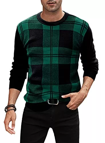 Meilicloth Pullover & Strickmode Meilicloth Rundhals Pullover Herren Basic Winterpullover Strickpullover Feinstrick Sweaters Casual Langarmshirts