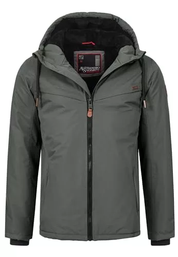 ALESSANDRO SALVARINI Jacken ALESSANDRO SALVARINI Herren Winter Jacke warm mit Kapuze AS-331