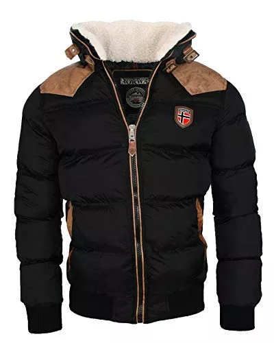 Geographical Norway Jacken Geographical Norway warme Winterjacke Designer Herren Winter Stepp Jacke