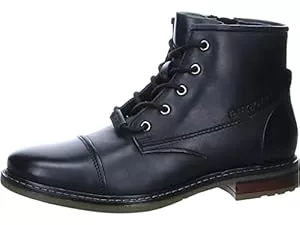 bugatti Stiefel bugatti Herren Eleganter Stiefel aus Leder mit Kappendetail und bequemem Fußbett