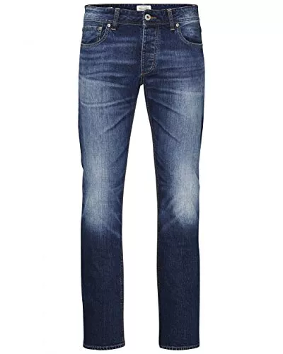 JACK & JONES Jeans JACK & JONES Male Slim Fit mit geradem Bein Plus Size JJITIM JJORIGINAL CB 814 NOOS PLS Slim Fit mit geradem Bein