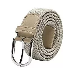 TANGCHAO Gürtel TANGCHAO Stoffgürtel Stretchgürtel Elastik Flechtgürtel Geflochtener und Elastischer Dehnbarer Gürtel für Damen und Herren Breite 3.3cm Länge 90 cm bis 135 cm