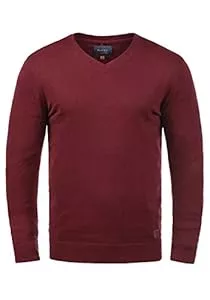 b BLEND Pullover & Strickmode Blend BHLasse Herren Strickpullover Feinstrick Pullover mit V-Ausschnitt Baumwollmischung Regular fit