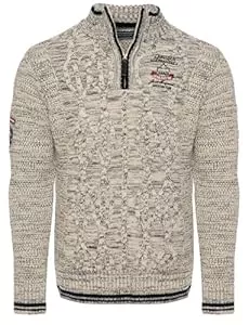 Carisma Pullover & Strickmode Carisma Strickpullover für Herren ? Herren Troyer mit Stickerei ? Angenehmer Regular Fit Pullover für Büro und Freizeit 7804