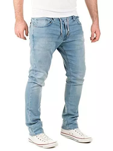 WOTEGA Jeans WOTEGA Herren Jeans Noah - Sweathose in Jeansoptik - Männer Jogg-Jeans Slim