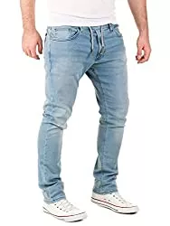 WOTEGA Jeans WOTEGA Herren Jeans Noah - Sweathose in Jeansoptik - Männer Jogg-Jeans Slim