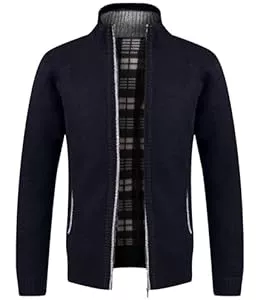 GLESTORE Strickjacken GLESTORE Strickjacken für Herren Strickjacke Cardigan Trachtenjacke Herren Fleecejacke Winter Herren