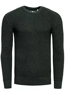 Rusty Neal Pullover & Strickmode Rusty Neal Herrenpullover Rundhals Basic Strick Pullover Business Freizeit Strickpullover Feinstrick 383