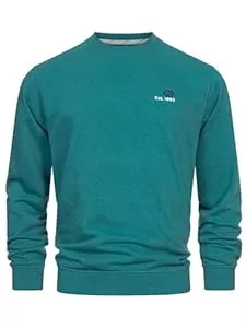 Indicode Pullover & Strickmode Indicode Herren INJulius Sweatshirt mit RIPP-Bündchen | Herren Sweater Pullover für Männer