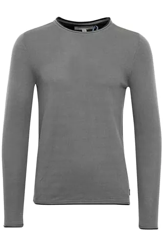 b BLEND Langarmshirts Blend BHOdin Herren Strickpullover Feinstrick Pullover mit Rundhals-Ausschnitt Baumwollmischung Regular fit