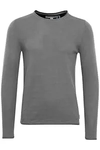 b BLEND Langarmshirts Blend BHOdin Herren Strickpullover Feinstrick Pullover mit Rundhals-Ausschnitt Baumwollmischung Regular fit