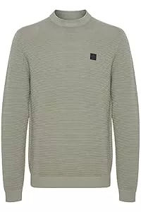 !Solid Pullover & Strickmode !Solid SDValencia Pullover Herren Strickpullover Feinstrick Pullover mit Rundhalsausschnitt und Struktur Strick
