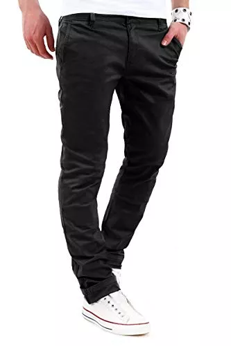 behype. Hosen behype. Herren Basic Chino Jeans-Hose Stretch Regular Slim-Fit 80-0310