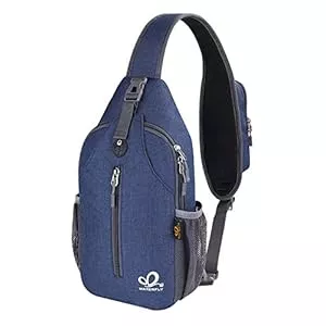 WATERFLY Taschen & Rucksäcke WATERFLY Sling Rucksack Sling Bag Schulterrucksack Umhängetasche Verstellbarer Rucksackgurt Wandern Brust Rucksack für Herren und Damen