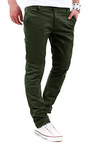 behype. Jeans behype. Herren Basic Chino Jeans-Hose Stretch Regular Slim-Fit