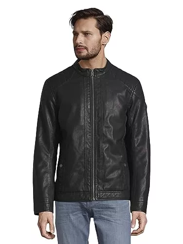 TOM TAILOR Jacken TOM TAILOR Herren Bikerjacke aus Kunstleder