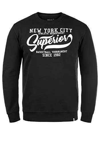 Indicode Pullover & Strickmode Indicode IDGalilero Herren Sweatshirt Pullover Sweater mit Rundhals-Ausschnitt Rippbündchen Baumwollmischung Regular fit