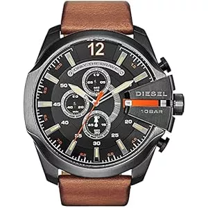 Diesel Uhren Diesel Chief Series Herrenuhr, Chronographenwerk mit Silikon-, Edelstahl- oder Lederarmband