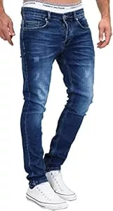 MERISH Jeans MERISH Jeans Herren Slim Fit Stretch Jeanshose Designer Hose Denim 9148-2100