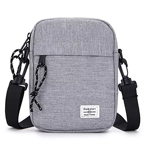 MDJYMYZ Taschen & Rucksäcke Handy Umhängetasche Herren, Handy Schultertasche mit Geldbörse Herren, Klein Handytasche zum Umhängen Wasserdichte Reißverschluss Herrentasche Handtasche Handy Brieftasche Messenger Bag Kuriertasche
