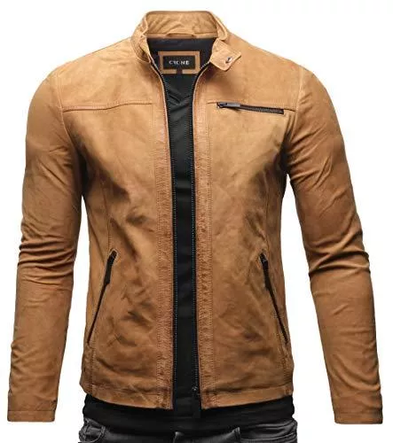 Crone Jacken Crone Epic Herren Lederjacke Cleane Basic Leder Jacke in vielen Varianten und Farben