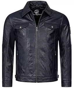 Rock Creek Jacken Rock Creek Herren Lederjacke Biker Jacke Echt Leder M53