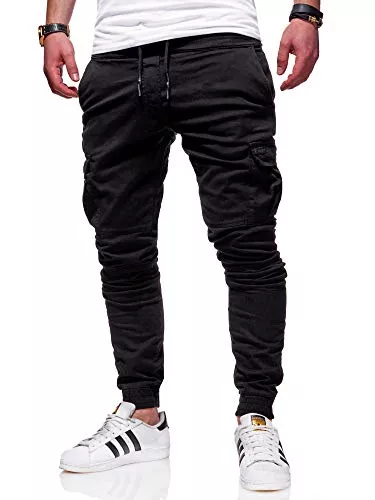 behype. Jeans behype. Herren Cargohose Chinohose Jogger Jeans-Hose Stretch Stoffhose Freizeithose mit Gummibund 80-8393