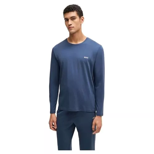 BOSS Langarmshirts BOSS Herren LS-Shirt Mix & Match mit Logo