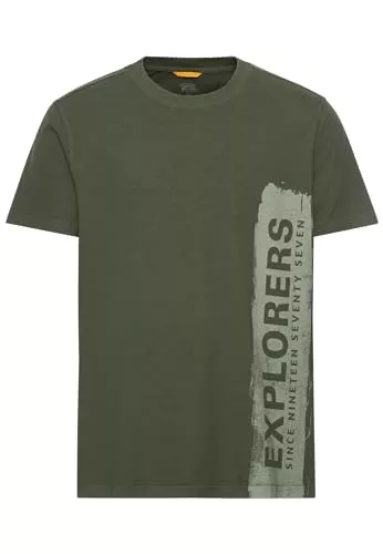 camel active T-Shirts camel active Herren Jersey T-Shirt aus nachhaltigem Organic Cotton