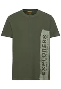 camel active T-Shirts camel active Herren Jersey T-Shirt aus nachhaltigem Organic Cotton