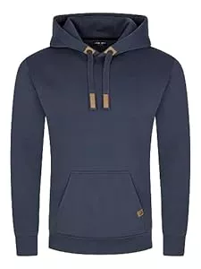 DENIMFY Kapuzenpullover DENIMFY Hoodie Herren Regular Fit DFIvo Kapuzenpullover Pullover Beige Blau Navy Schwarz Grün Grau S M L XL XXL 3XL 4XL 5XL