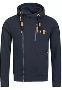 Indicode Strickjacken Indicode Herren Elm Kapuzensweatjacke | Herrenhoddie Hoodie Kapuzenpullover Männer