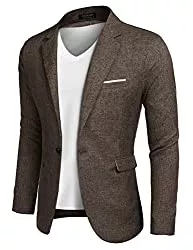 MAXMODA Blazer MAXMODA Herren Sakko Leinenstruktur Slim Fit Männer Blazer Modern Freizeit Leichte Jackett