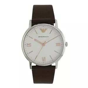 Emporio Armani Uhren Emporio Armani Herrenuhr mit drei Zeigern aus Edelstahl, 41 mm Gehäusegröße