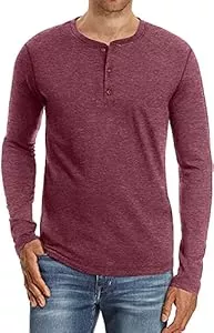 Sailwind Langarmshirts Sailwind Henley Shirt Herren Klassisch Baumwolle Langärmliges T-Shirt Beiläufig T Shirts für Männer