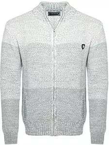 Carisma Strickjacken Carisma Herren Strickjacke für Winter und Übergang ? Angenehme Männer Freizeit-Jacke mit Farbverlauf ? Herren Zipper mit Seitentasche 7778