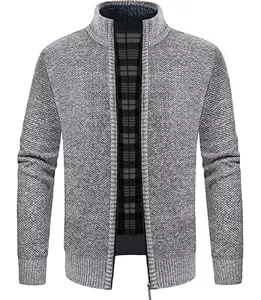 GLESTORE Strickjacken GLESTORE Strickjacken für Herren Strickjacke Cardigan Trachtenjacke Herren Fleecejacke Winter Herren