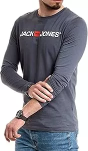 JACK & JONES Langarmshirts Jack & Jones Herren Langarmshirt aus Baumwolle – Longsleeve Männer – T-Shirt mit Langen Ärmeln aus Baumwolle - einzeln und Multipack