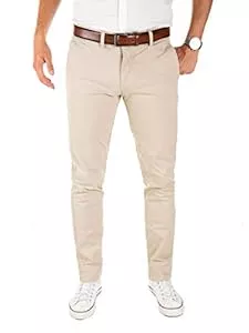 Yazubi Hosen Yazubi Herren Chino Hose, Modell Dustin, Chinohose mit Gürtel