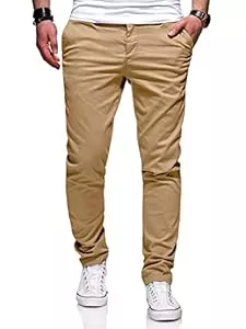 behype. Hosen behype. Herren Basic Chino Jeans-Hose Stretch Regular Slim-Fit 80-0310