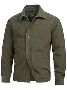 Indicode Jacken Indicode Herren INKorbits Cordjacke mit Knopfleiste | Herrenjacke Übergangsjacke Hemd-Jacke für Männer