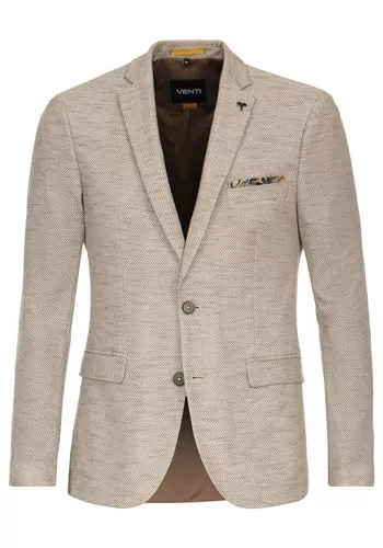 Venti Blazer Venti Sakko Langarm Reverskragen Struktur